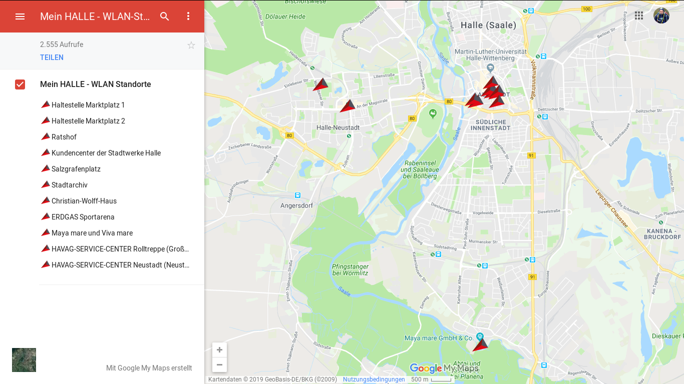 Wlan Standorte Mein Halle September 2019